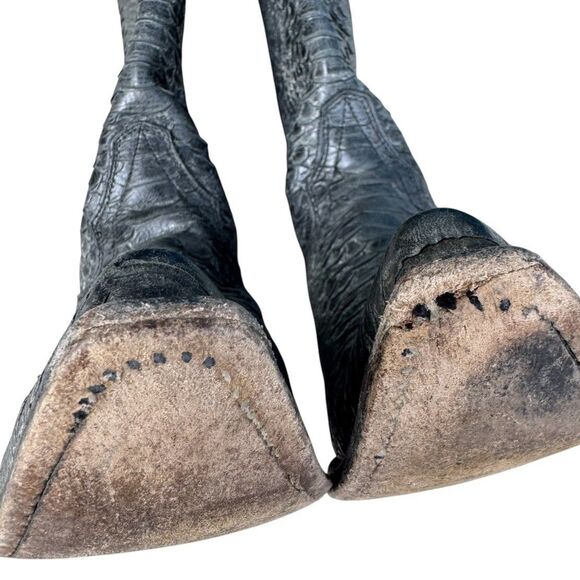 Idyllwind Black Snakeskin Cowboy Boots - Picture 10 of 14